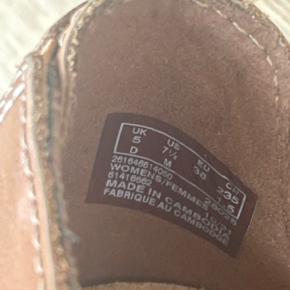 Vintage Naturalizer square toe camel tan suede heeled boots, 7.5 - Picture 7 of 10